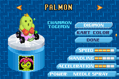 Digimon Racing screenshot 4 for GameBoy Advance